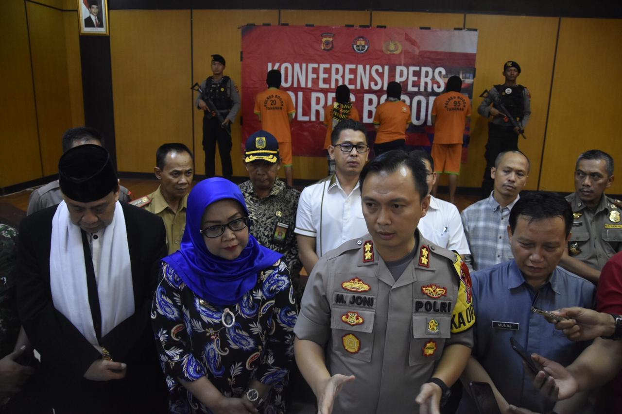 Sat Reskrim Polres Bogor ungkap kasus perdagangan wanita